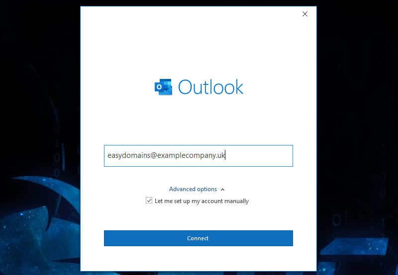 connect outlook 2019 to exchange 2010
